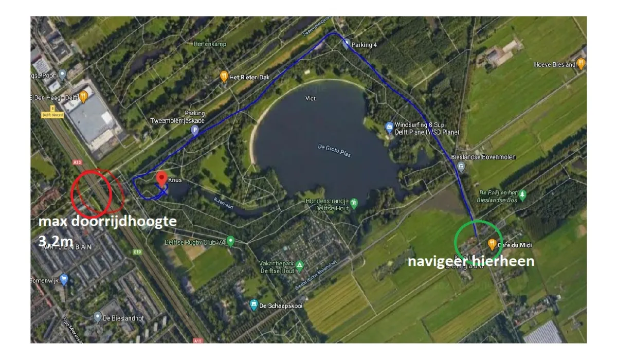 Bereikbaarheid met de Vrachtwagen Knus Delft